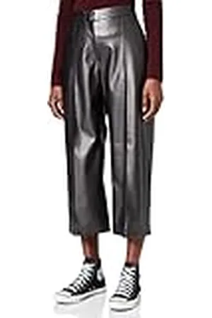 Taifun Damjeans i yogstil lounge byxor yogpants, byxor fritid förkortade enfärgade effekter, 7/8 längd, , 40 SE Kort