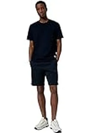 Koton Herr dragsko dragkedja ficka remsa detaljerad smal passform shorts, , XL