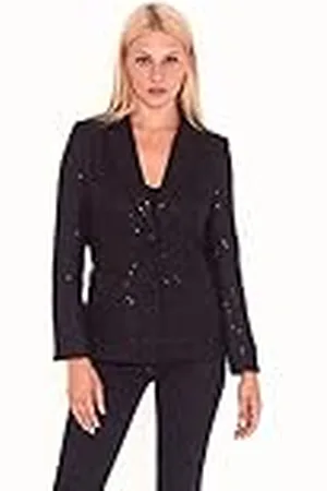 Unique 21 Unik 21 dam paljett tweed blazer i , 8 (förpackning med 15)