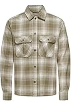 Only & Sons Onscedric Life Check Overshirt Noos, , XS