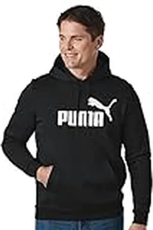 PUMA Essentials Big Logo fleece huvtröja sweatshirt med huva, , M
