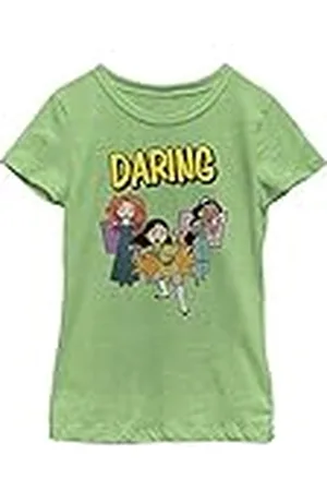 Disney Princesses Showoff Comic Trio T-shirt för flickor, Apple Green, M, , M