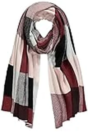 Ulla Popken Dam stickad halsduk med kontroll jacquard vass, , en storlek, , En Storlek