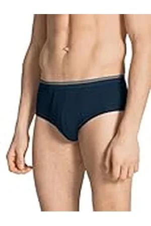 Calida Herr Midislip tvinnad bomull boxershorts, Blå (Admiral 883), M