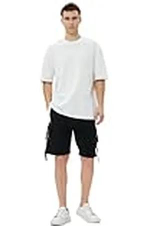 Koton Herr cargofickor bbed färg kontrastshorts, , S