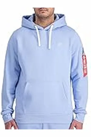 Alpha Industries Unisex Emb huvtröja sweatshirt, ljusblå, XL, , XL