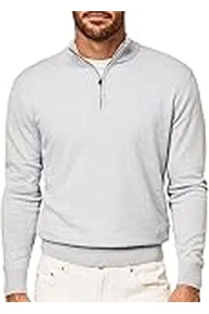 Hackett Herr bomull kashmir Hzip pullover tröja, , XXL
