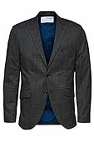 SELECTED Herr Slhslim-timelogan grå mulchk BLZ B Noos Blazer, , 50 SE