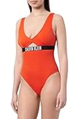 Calvin Klein Kvinnor one piece mode passar andra baddräkter, , L, , L