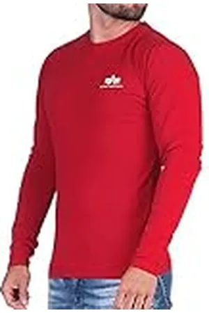 Alpha Industries Långärmad Heavy LS med ryggtryck för män