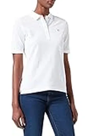 GANT Dampikétröja Original LSS Pique, Vit, XS
