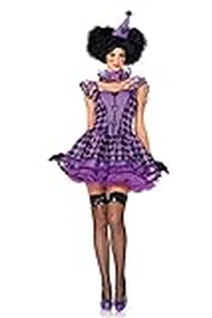 Leg Avenue Damen Pretty Parisian Clown Erwachsenenkost me, Black & Purple, Größe: M/L (EUR 40-42)