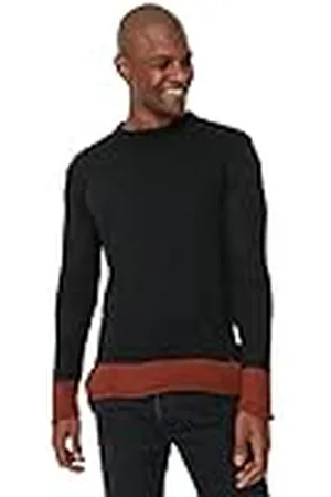 Trendyol Herr rund hals färgblock vanlig tröja sweatshirt, , L, , L