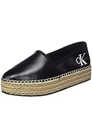 Calvin Klein Kvinnors Espadrille Flatform Ny pärla, , 39.5 EU