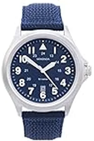 Sekonda 43 mm Wingman pilotstil klocka med datumfönster och nylonrem 50 m vattentålig, , ledig
