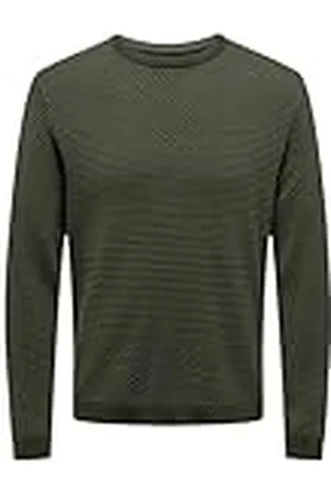 Only & Sons ONSTAPA REG 12 STRUC LS Crew Knit NOOS, , XXL