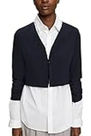 ESPRIT Collection förkortad kavaj med rynkade ärmar, , 42