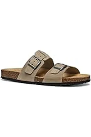 Geox Män U Ghita B Slide Sandal, Dove Grey, 45 EU, , 45 EU