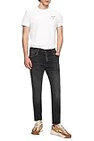 LTB Jeans herr Hollywood 300 – Straight Mid Rise Basic-5-ficks mörkgrå i bomullsblandning – storlek W28L32, , 28W / 32L