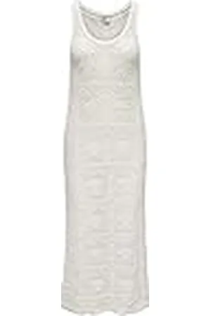ONLY Damklänning, sommar, strandklänning, ärmlös, låda, passform, rund hals, maxi, , XXS