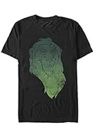 Disney Unisex The Lion King Watercolor Scar ekologisk kortärmad t-shirt, , L, , L