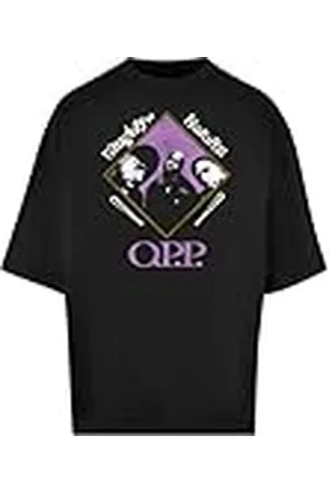 Merchcode Herr T-shirt Naughty by Nature – Diamond Front Huge Tee överdimensionerad passform, bomull 100 percent, S, , S