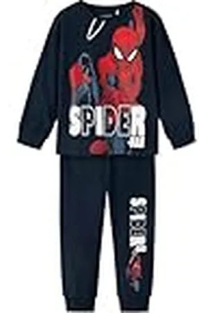 NAME IT Namn IT pojkar Nmmalfred Spider Ls Nightset Noos Mar långärmad tröja, , 122-128
