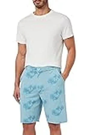 LTB Jeans Män Sayele avslappnade shorts, Forget Me Not Adriatic Blue Palm 13619, L, , L
