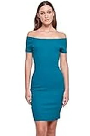 Urban classics Dam Off Shoulder Ribbklänning, Damklänning, finns i många olika färger, storlekar XS till 5XL, , XS