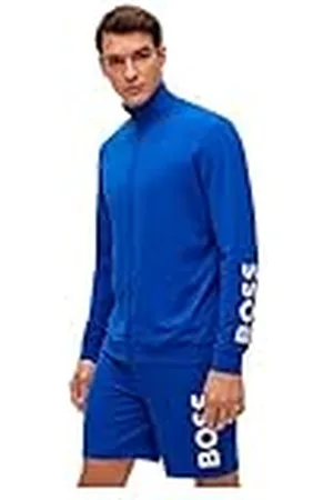 HUGO BOSS Herr kort set 1 pyjamas av stretchbomull med kontrasterande logotyper, , L