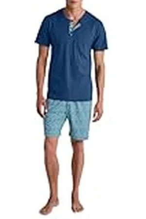 Calida Relax Imprint kortpyjamas herr, tillverkad av 100% bomull, , 46-48