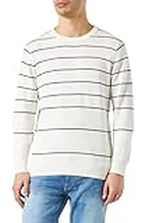 Hackett Breton Stripe Crew Pullover tröja för män, , M