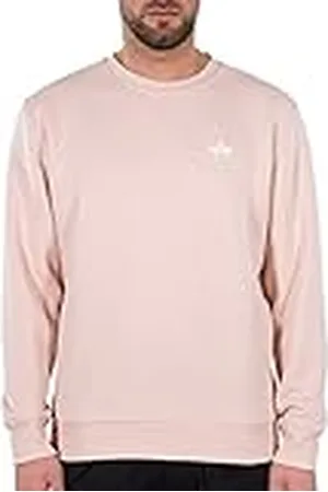 Alpha Industries Grundläggande tröja för män, liten logotyp Pale persika, , XXL