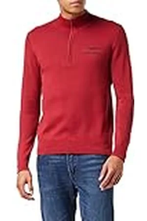 Hackett Herr AMR stickad HZIP kofta tröja, RED SIN, 3XL