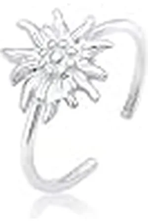 Elli Damer äkta smycken ring justerbar ädelvit Wiesn i 925 sterlingsilver, 54 EU, Sterlingsilver, Ingen ädelsten