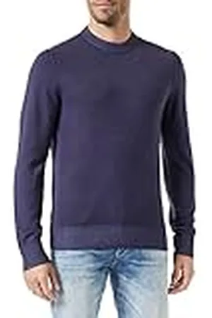 HUGO BOSS Herr Amagic stickad jacka, Dark Blue404, XL