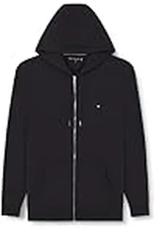 Tommy Hilfiger Herr BT-IM NA FLAG LOGO ZP THRU HDY-B dragkedja genom huvtröja, ökenhimmel, XXL, , XXL