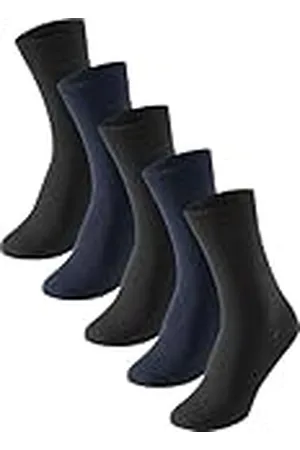Schiesser Herr 173199 Strumpor, Blå, Svart, 43-46, 5 par