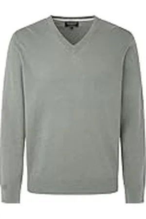 Hackett Herr bomull kashmir V-hals stickade kläder, , S