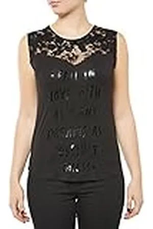 Guess Kvinnors Ramud stickad topp t-shirt