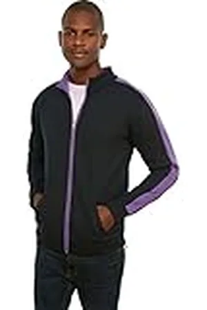 Trendyol Herr stående krage färgblock vanlig sweatshirt, , S, , S