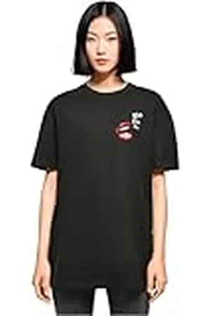 Merchcode Dam-t-shirt dam Bla Bla Comicboyfriend Tee, överdimensionerad passform, 100% bomull, , M