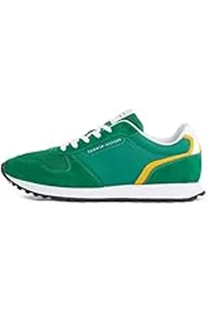 Tommy Hilfiger Herr ny EVA RUNNER SUMMER NYLON POP låg topp, grön (Nouveau Green), 10,5 UK, , 45 EU
