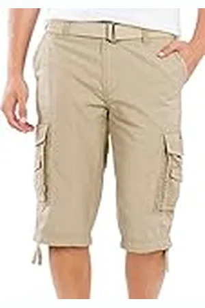 UNIONBAY Herr Cordova bälte kurirshorts - reg och stora och höga storlekar, , 48 SE