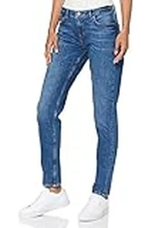 Scotch&Soda Nos-The Keeper-djupblå raka jeans för kvinnor