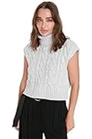 Trendyol Fisherman halsband stickad tröja för kvinnor, , L, , L