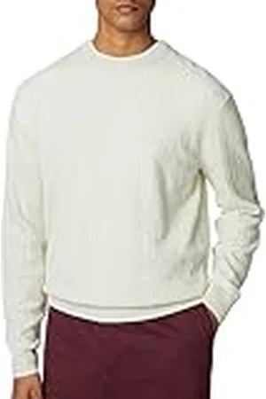 Hackett Herrtröja med lammull kabelbesättning, , XL