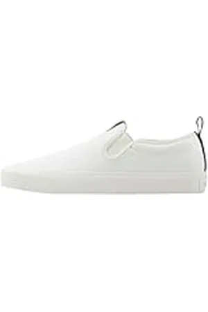 Armani Exchange Herr borg, läder, rygglogotyp sneakers, off white, 40 EU, , 40 EU