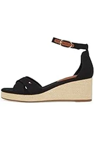 Tommy Hilfiger Dam flagga CRISS-CROS MID WEDGE ESPAD Espadrilles, , 5 UK, , 38 EU