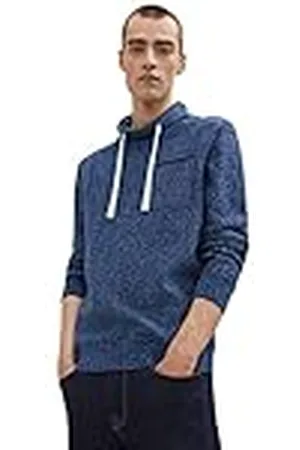 TOM TAILOR Herr Snood stickad tröja med bröstficka 1033654, , M